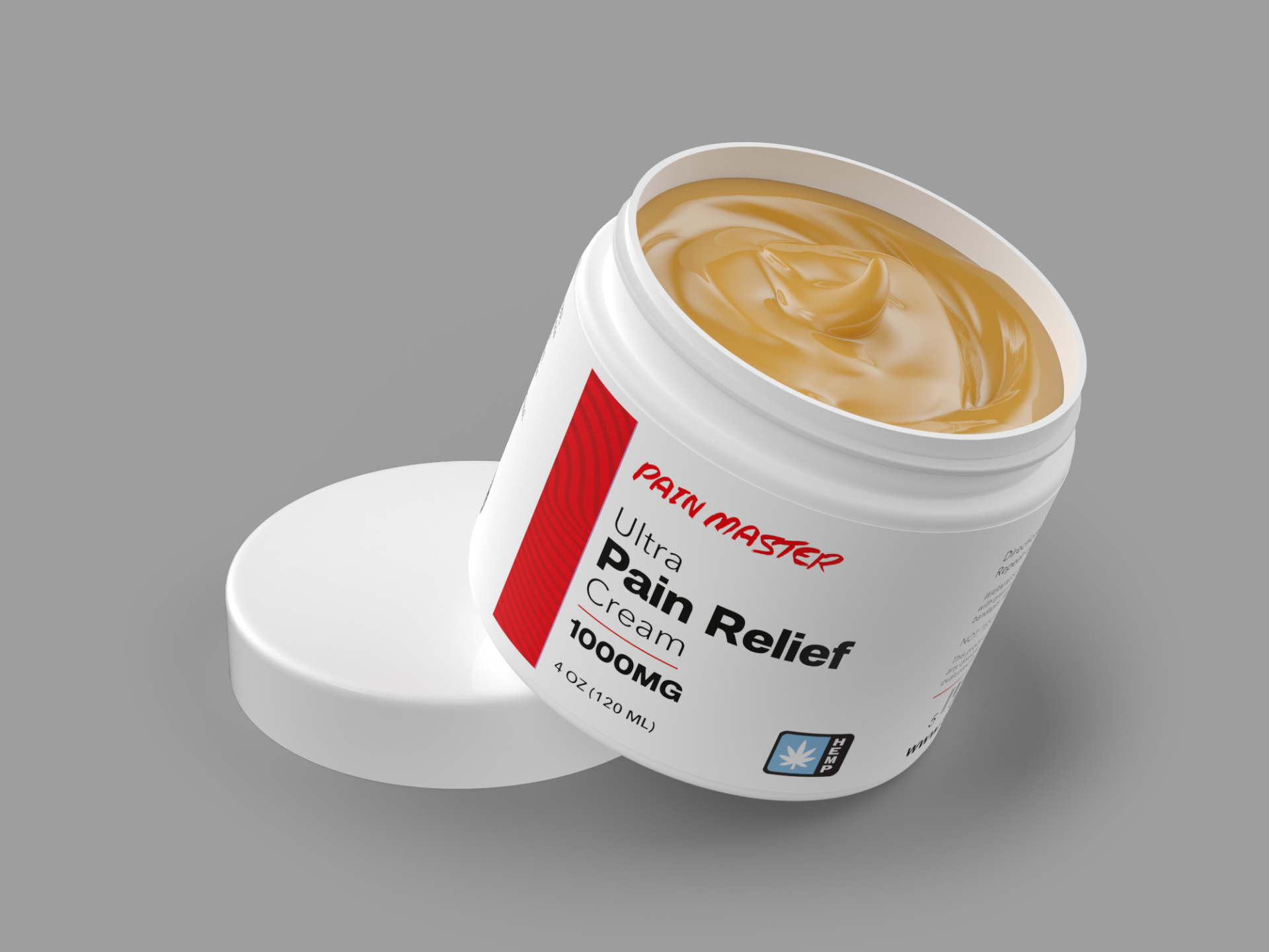 Close-up of Pain Master balm texture showing rich full-spectrum color